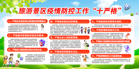 旅游景區(qū)疫情防控措施旅游景區(qū)疫情防控工作十嚴(yán)格疫情宣傳