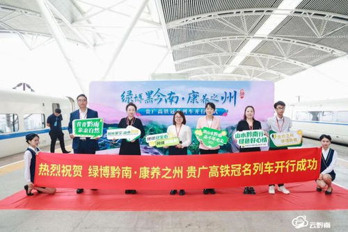 黔南新增旅游形象流動名片 貴廣高鐵“綠博黔南 康養之州”冠名列車正式運行